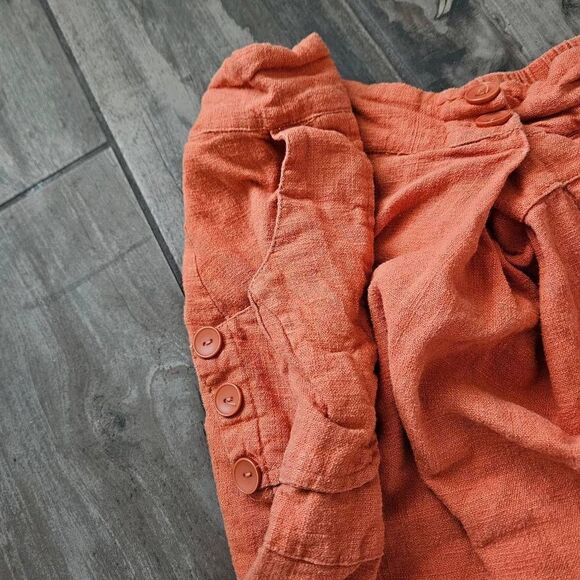 NWOT Bella Blue Linen Blend Skirt - Picture 3 of 8